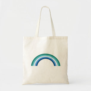 Schwule Regenbogenfarbe Azure Tragetasche