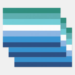 Schwule Regenbogenflagge Geschenkpapier Set