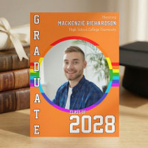 Schwule Studenten stolz Regenbogen-Abschlussankünd