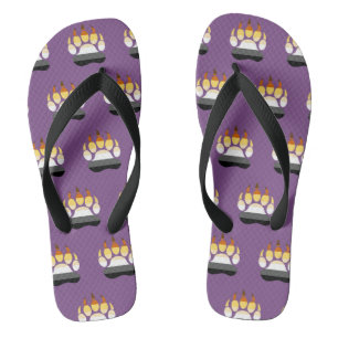 Schwulen-Bären-Pfotenabdruck-Flagge Flip Flops