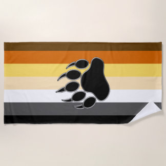 Schwulen-Bären-Stolzflagge Bärenpranke Strandtuch