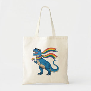 Schwulen-Stolz Dino Trex Regenbogenflagge Lgbt Ver Tragetasche