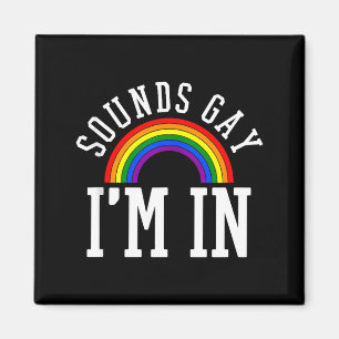 Schwulen-Stolz-Monat klingt schwul Regenbogen Lust Magnet