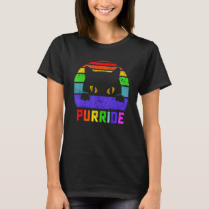 Schwulen Stolz Purride Katze Für Frauen Männer Lgb T-Shirt