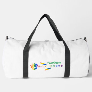 Schwulen-Stolz-Rosen-Regenbogen-Flagge Personalisi Duffle Bag