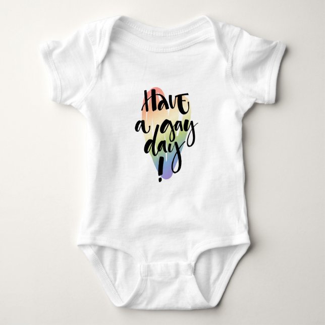 Schwulen Tag Baby Strampler (Vorderseite)