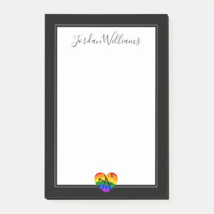 Schwulenherz Post-it Klebezettel