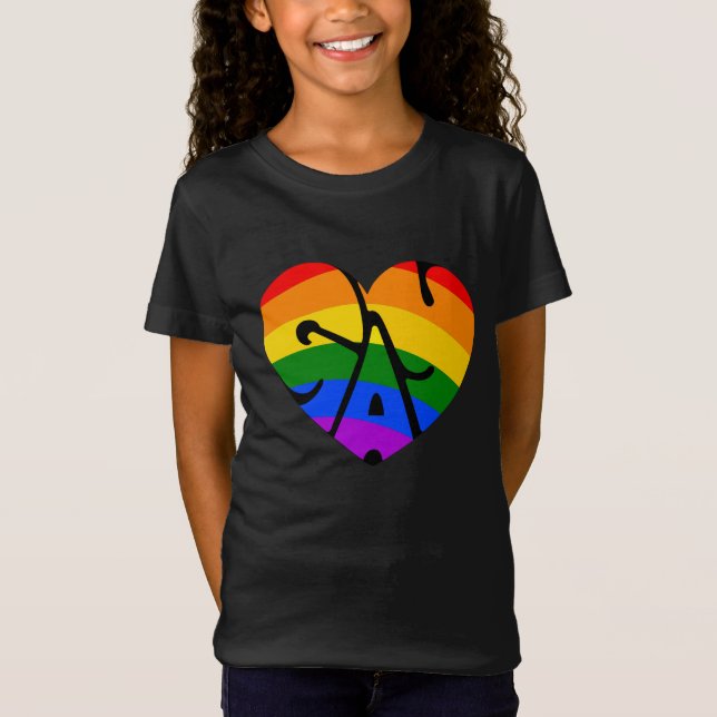 Schwulenherz T-Shirt (Vorderseite)