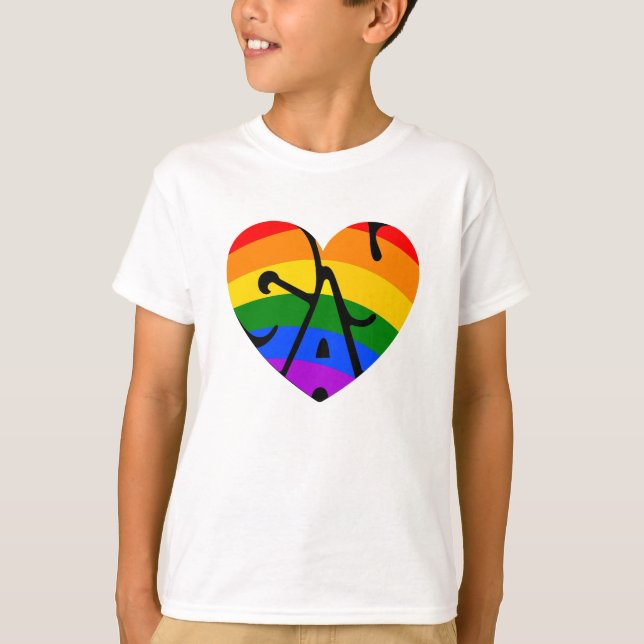 Schwulenherz T-Shirt (Vorderseite)