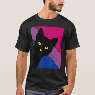 Schwulenstolz Katze Bisexuell Regenbogenflagge LGB T-Shirt