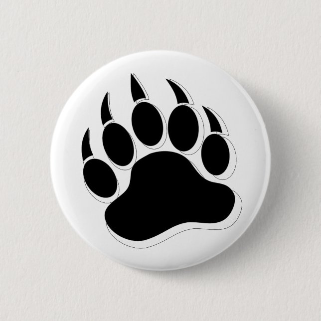 Schwuler Bär Pride 3D Effekt Bärenklaue - Knöpfe Button (Vorderseite)