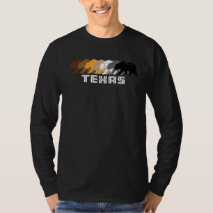 Schwuler Bär Texas Pride Regenbogen Vintage abgenu T-Shirt