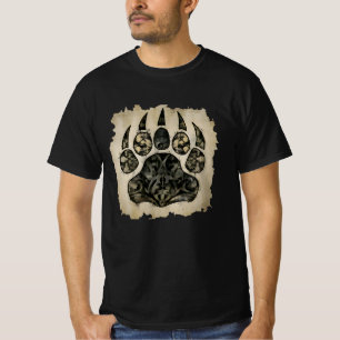 Schwuler Bärenstolz Cooler abgenutzter Bärenpfote  T-Shirt