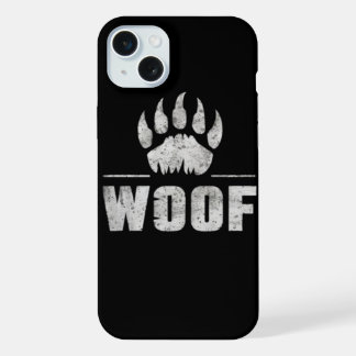 Schwuler Bärenstolz ramponierter Bärenpfote WOOF iPhone 15 Plus Hülle