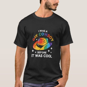 Schwuler Cowboy - Lustiger LGBTQ Stolz Regenbogen T-Shirt