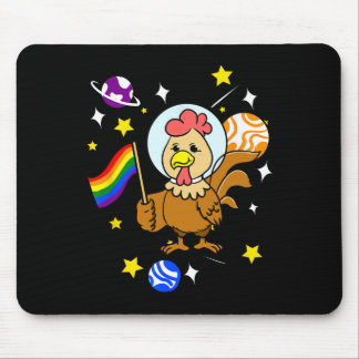 Schwuler Hahn im Weltraum Schwulenparade _1 Mousepad