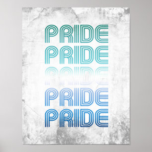 Schwuler männlicher Retro-Stolz Pride Poster