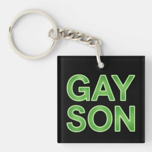 Schwuler Sohn Lustig LGBTQ Stolz Schlüsselanhänger