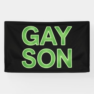 Schwuler Sohn Lustiger LGBTQ Stolz Banner