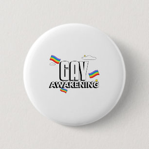 Schwules Erwachen Button
