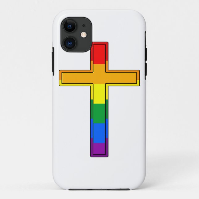 Schwules Kreuz Case-Mate iPhone Hülle (Rückseite)