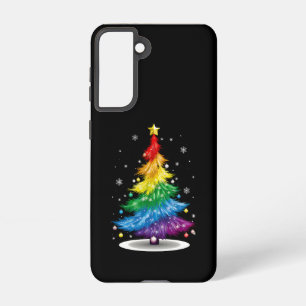 Schwules LGBT Pride Regenbogen-Weihnachtsbaum Froh Samsung Galaxy Hülle