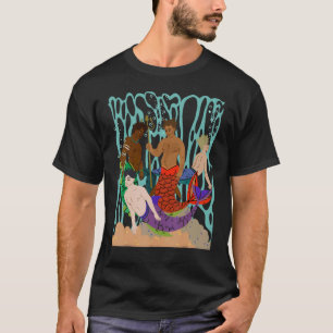 Schwules Thema Männer Meermänner Vier hübsche ethn T-Shirt