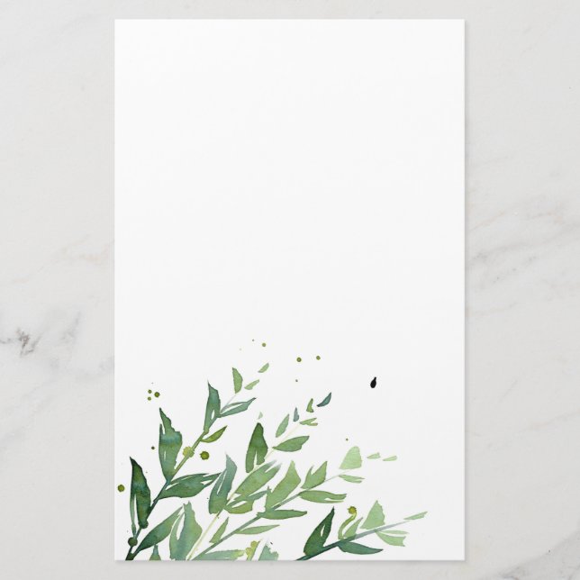 "Schwung 2" Briefpapier (Vorderseite)