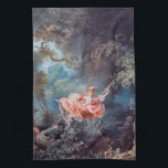 Schwung, Fragonard Geschirrtuch<br><div class="desc">Jean-Honoré Fragonard (5. April 1732 - 22. August 1806) war ein französischer Maler und Printmacher, dessen späte Rokoko-Art durch bemerkenswerte Einrichtung, Überschwänglichkeit und Hedonismus charakterisiert wurde. Fragonard, einer der produktivsten Künstler, der in den letzten Jahrzehnten des Ancien Régime aktiv war, produzierte mehr als 550 Gemälde (ohne Zeichnungen und Schnitte), von...</div>