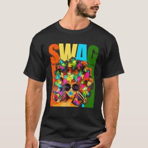 Schwung Meine Seele Schwarze Mädchen Melanin Afroa T-Shirt