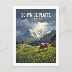 Schynige Platte, Berner Oberland Wilderswil Gift Postkarte