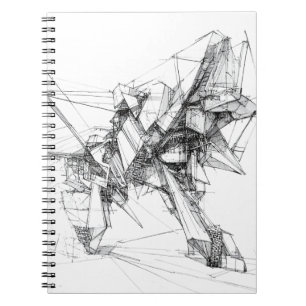 Sci-Fi Abstrakt Notizblock