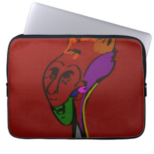 Sci-Fi-Alien-Ältesten-Anführer-Laptop-Hülle Laptopschutzhülle