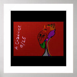 Sci-fi Alien Elder Leader Poster