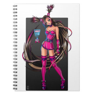Sci Fi Anime Girl Nikki Notizblock