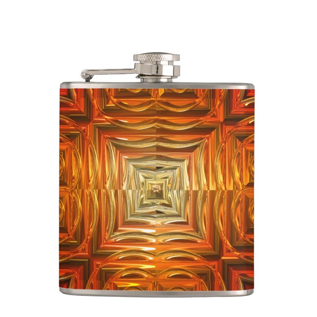 Sci-Fi Art 2 Wrapped Flask Flachmann (Vorderseite)