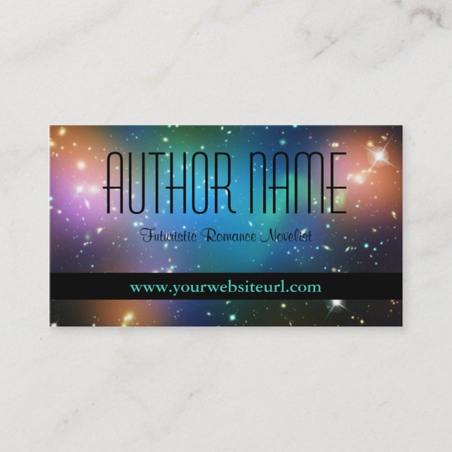 Sci Fi Author Business Card Visitenkarte (Vorderseite)