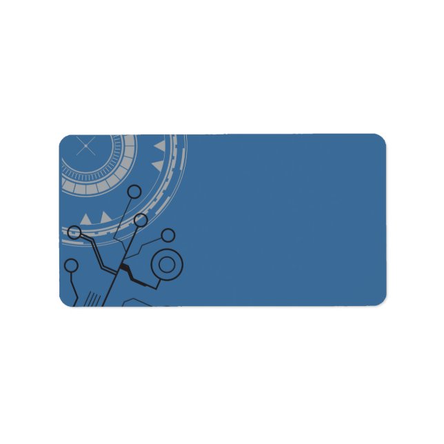 SCI-FI BAR MITZVAH EINLADUNG Drucken Sie Ihr eigen Adressaufkleber (Vorne)