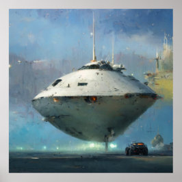 Sci-fi Collection: John Berkey-Hommage Poster