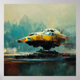 Sci-fi Collection: John Berkey-Hommage Poster