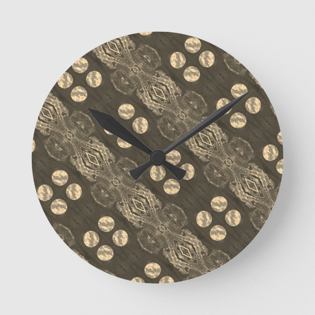 Sci-Fi - Fantasy Alien Space Planet Worlds Runde Wanduhr (Vorderseite)