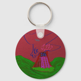 Sci-fi Fantasy Creature Landscape Keychain Schlüsselanhänger