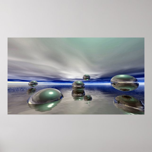 Sci Fi Fantasy Landscape Poster (Vorne)