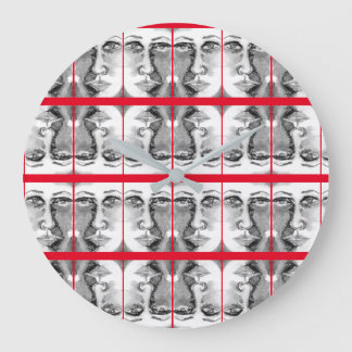 Sci-Fi - Fantasy Poes Lanore und Annabelle Lee Große Wanduhr