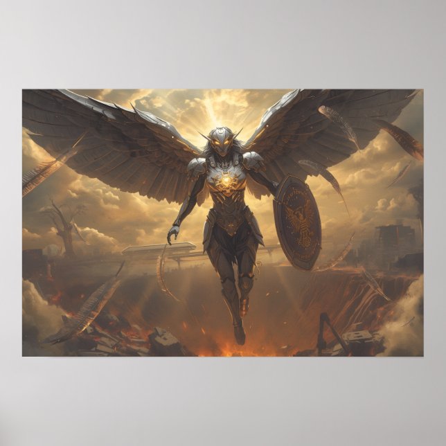 Sci Fi Fantasy: Valkyrie of the Ruined Dawn Poster (Vorne)