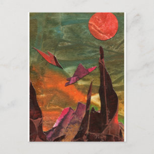 Sci-Fi "Fire Birds" Alien Lebensformen im Flug Postkarte
