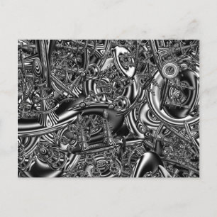 Sci-fi-Fraktal Postkarte