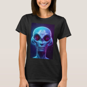 SCI Fi Futuristic Roboter Head Cyborg Unique Digit T-Shirt