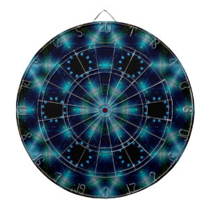 Sci-Fi Galaxy Blue Light abstrakte Kunst 6 Dartscheibe