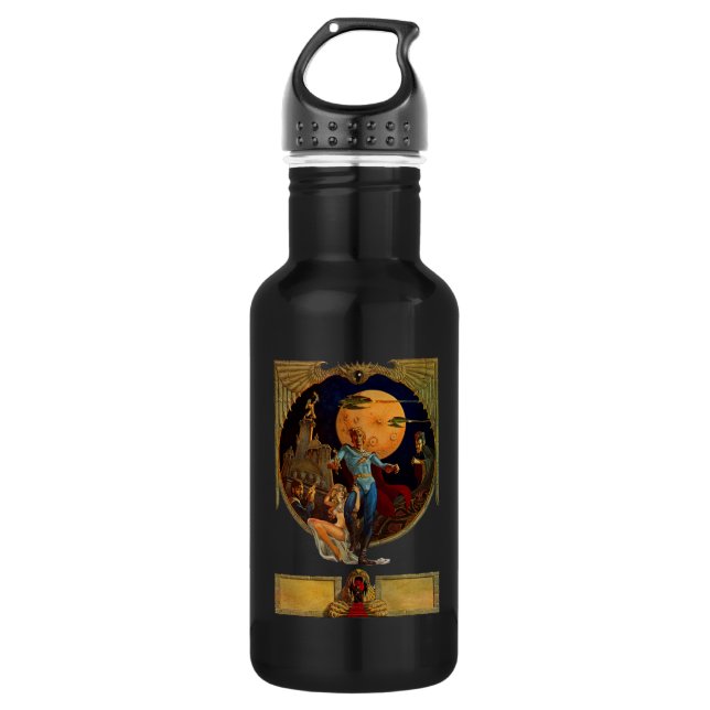 Sci-Fi-Held Trinkflasche (Vorderseite)